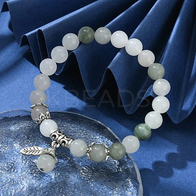 Natural Quartz Bead Stretch Bracelets BJEW-TA00400-1