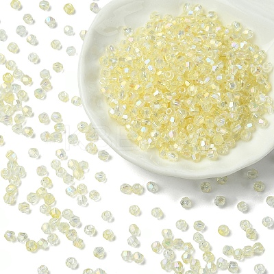 70G Transparent Spray Painted Glass Beads EGLA-YW0005-30H-1