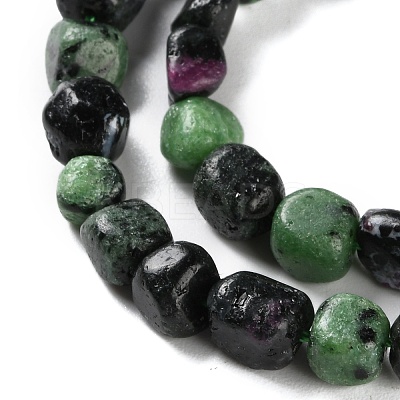 Natural Ruby in Zoisite Beads Strands G-P497-01C-50-1