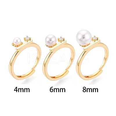 Flower Brass Micro Pave Cubic Zirconia Cup Peg Ring Settings LS-KK-N274-31G-1
