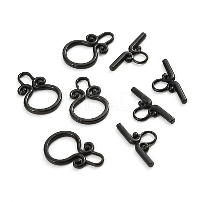304 Stainless Steel Toggle Clasps Ion Plating(IP) STAS-D142-03A-B-1