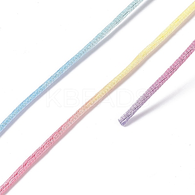 Segment Dyed Nylon Rattail Satin Cords NWIR-A008-01H-1