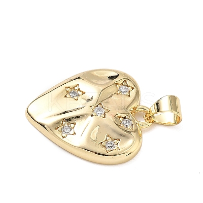 Brass Micro Pave Cubic Zirconia Pendants KK-D426-21D-G-1