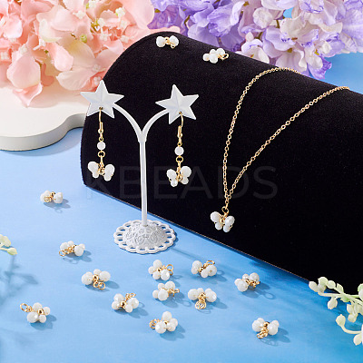 20Pcs Glass Pendants PALLOY-TAC0214-1
