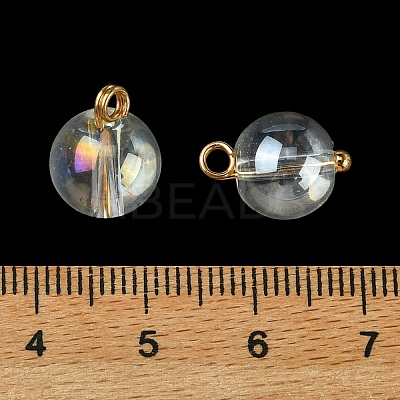 Alloy Glass Pendants GLAA-P080-03G-09-1