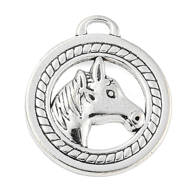 Tibetan Style Alloy Pendants TIBEP-S293-015AS-LF-1