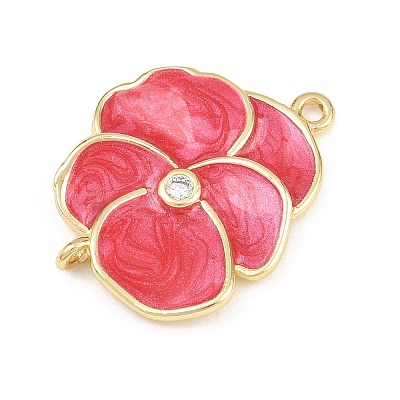Brass Enamel Connector Charms KK-L275-57G-09-1