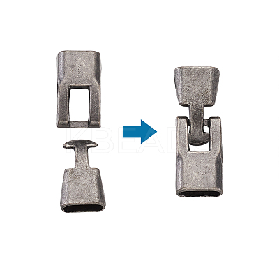 Alloy Snap Lock Clasps PALLOY-TAC0009-24AS-1
