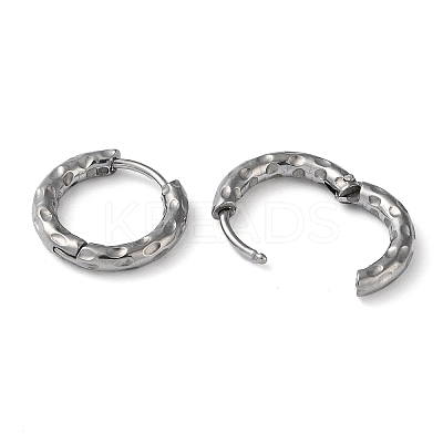 Non-Tarnish 304 Stainless Steel Huggie Hoop Earrings EJEW-H111-02B-P-1