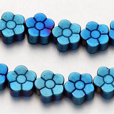 Electroplate Non-magnetic Synthetic Hematite Beads Strands G-F300-07-1