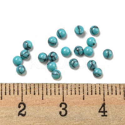 Dyed Handmade Synthetic Turquoise Cabochons G-B070-19B-1
