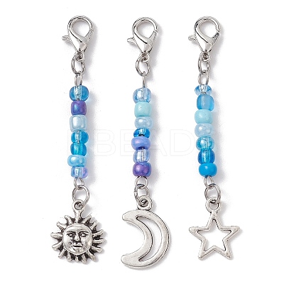 Alloy Pendant Decorations HJEW-JM01437-S-1