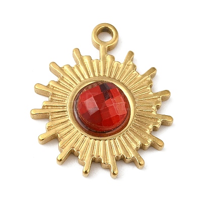 Real 18K Gold Plated 304 Stainless Steel Pendants STAS-A084-21G-03-1