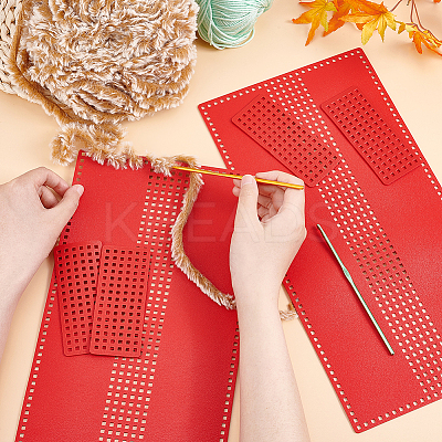 DIY PU Imitation Leather Bag Knitting Set for Purse Making PURS-WH0005-01E-1
