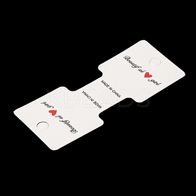 Fold Over Cardboard Paper Jewelry Display Cards for Necklace & Bracelet Storage CDIS-A006-10-1