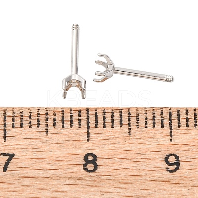304 Stainless Steel Stud Earring Findings STAS-B091-02A-03P-1