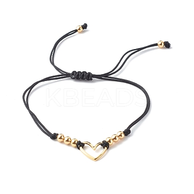 Adjustable Nylon Thread Braided Bead Bracelets BJEW-JB06437-1