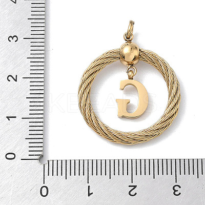 304 Stainless Steel Pendants STAS-D154-01G-G-1