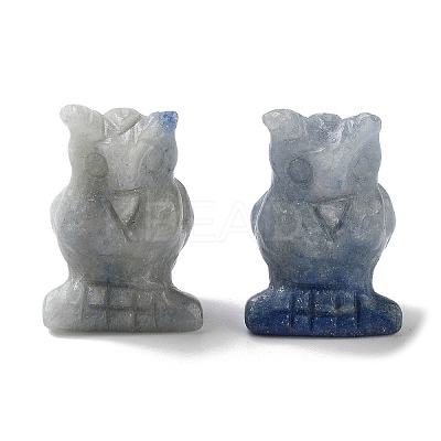 Dyed & Heated Natural Blue Aventurine Carved Figurines DJEW-L023-G05-1