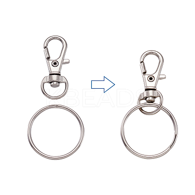Alloy Swivel Lobster Claw Clasps FIND-TA0001-01P-1