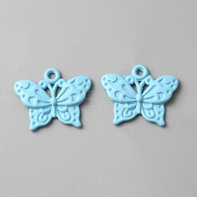 Baking Paint Alloy Pendants FIND-TAC0011-82C-1