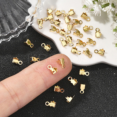 SHEGRACE Brass Folding Crimp Ends XGRQ1U211-366G-1