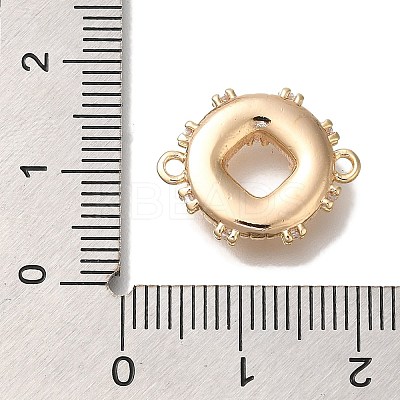 Brass Micro Pave Cubic Zirconia Chandelier Component Links KK-U038-10G-1