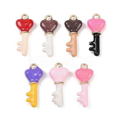 Alloy Enamel Pendants ENAM-A012-06G-1