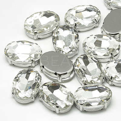 Sew on Rhinestone RGLA-T091-13x18mm-01P-1