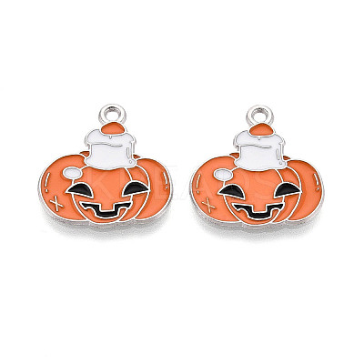 Halloween Theme Alloy and Enamel Pendants ENAM-T021-31J-02P-1