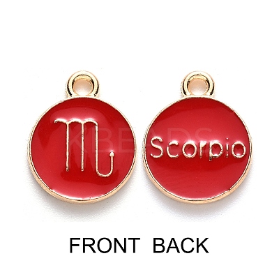 Alloy Enamel Pendants ENAM-SZ0001-28B-L-1