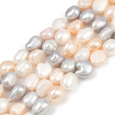 Natural Cultured Freshwater Pearl Beads Strands PEAR-P064-20K-09F-1