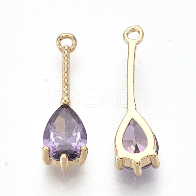 Transparent Glass Pendants GLAA-R212-13C-1