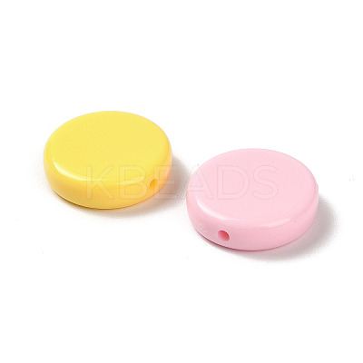 Opaque & Baking Paint Acrylic Beads OACR-G049-04-1