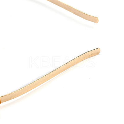 Brass Wire Wrapped Natural Gemstone Chip Hair Bands AJEW-Z010-04-1
