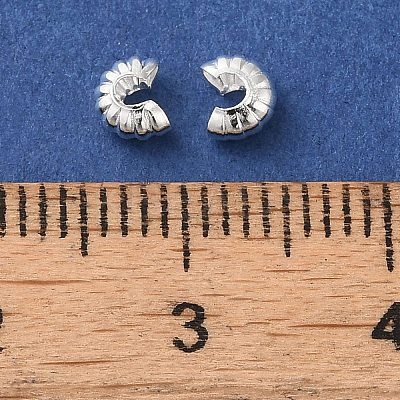 Brass Crimp Beads Covers FIND-Z039-13A-S-1