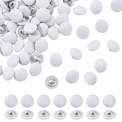 100Pcs 1-Hole Aluminum Buttons DIY-NB0007-77B-1