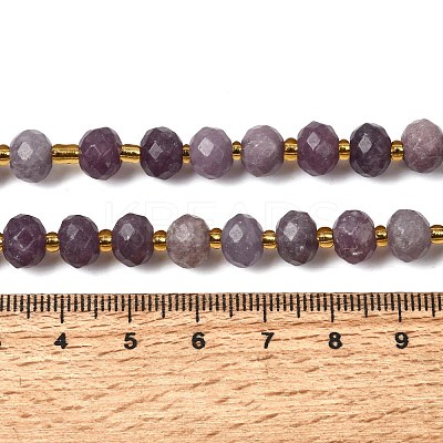 Natural Lepidolite Beads Strands G-D105-B08-1