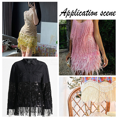 6Yard 6 Colors Polyester Tassel Ribbon OCOR-PH0002-49-1