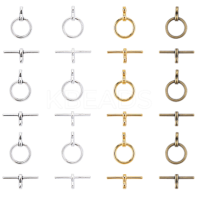 Tibetan Style Alloy Toggle Clasps TIBE-FH0001-05-RS-1