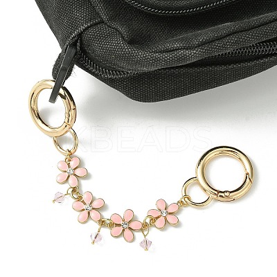 Zinc Alloy Spring Gate Rings Bag Extension Chains AJEW-BA00142-02-1