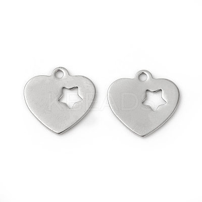 Non-Tarnish 201 Stainless Steel Charms STAS-F192-042P-1