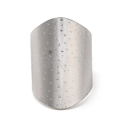 Non-Tarnish 304 Stainless Steel Open Cuff Ring RJEW-Z015-04P-1