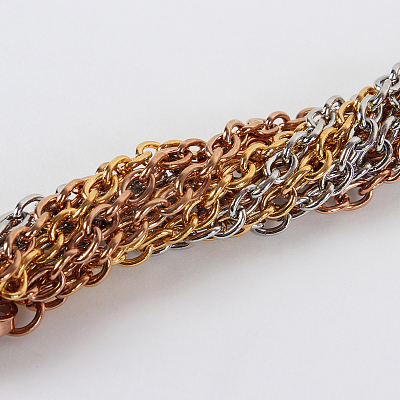 304 Stainless Steel Cable Chain for Necklace Making STAS-P045-06-1