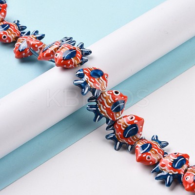 Handmade Porcelain Beads PORC-G002-54C-1