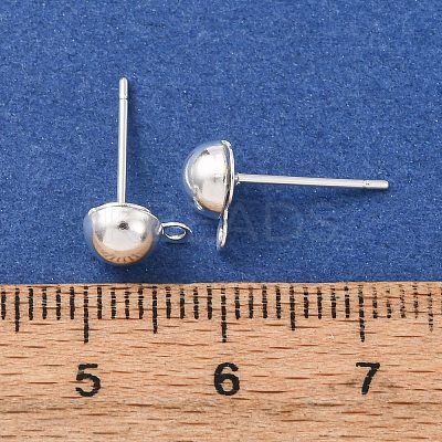 Brass Stud Earring Findings LS-KK-G604-01S-03-1