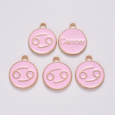 Alloy Enamel Pendants ENAM-S124-01B-09D-1