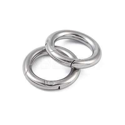 Non-Tarnish 304 Stainless Steel Spring Rings Clasp STAS-B061-01P-1