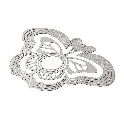 201 Stainless Steel 3D Rotating Hanging Wind Spinner STAS-C166-02P-1