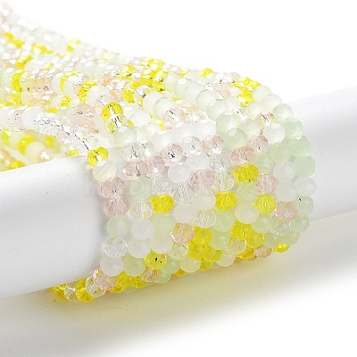 Glass Beads Strands EGLA-A034-M4mm-45-1